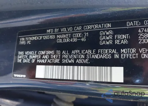 2015 Volvo V60 T5 Premier из США, поврежденный, VIN YV140MEK3F1265169